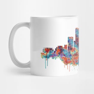 Milwaukee Watercolor Skyline Mug